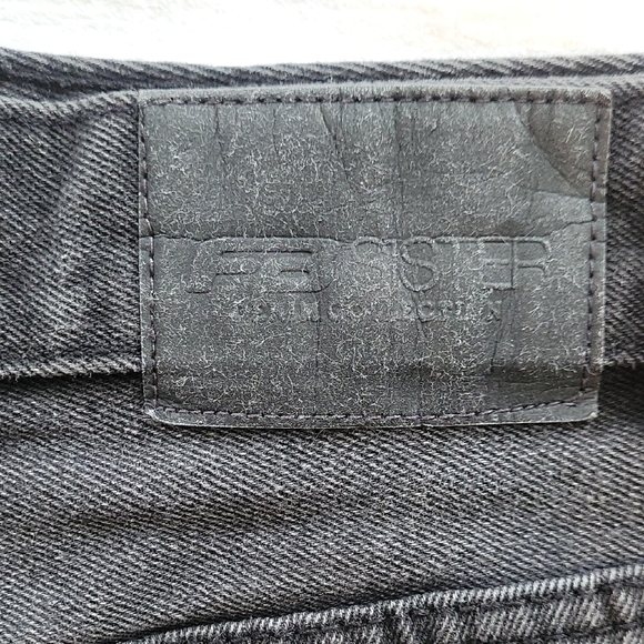 FB Sister Distressed Black Denim Shorts Size M - Picture 5 of 9